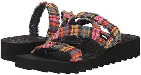 MUK LUKS Women's Wave Riptide Sandals, Multi Stripe, 8 | Image 6