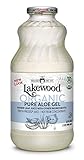 Lakewood Organic Pure Aloe Vera Gel, 32 Ounce (Pack of 6)