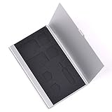 SCStyle SIM card Hard Aluminium Case Holder for Regular/Micro/Nano SIM & Apple iPhone/iPad Tray Eject Pin (Silver)