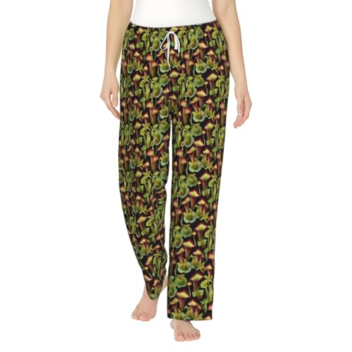 Pantalon pyjama femme plantes carnivores cadeau de vacances confortable