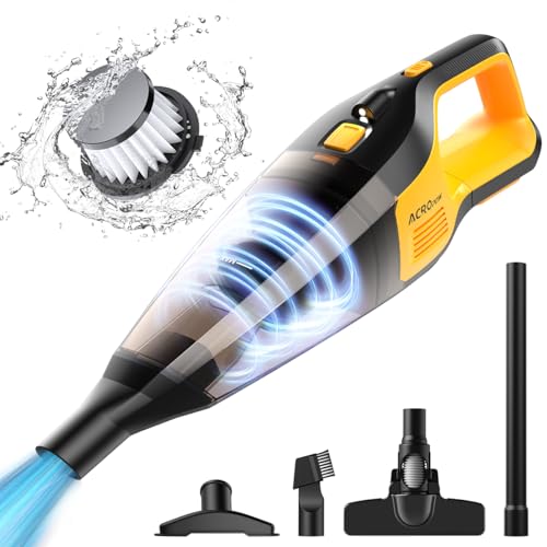 Image of ACROPOW Handheld Vacuum Cleaner for Dewalt 20V Max Battery(Without Battery), 11Kpa Cordless Car Vacuum Cleaner, Powerful Low-Noise Home Vacuum with LED and Multi-Nozzles