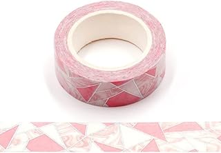 CIAJIE Rainbow Silver Washi Tape,5/8" x 393 inches(15mm*10M) Rainbow Silver Washi Tape, Masking Tape Craft Supplies Tape for Scrapbooking DIY Craft Decorative Washi Tape