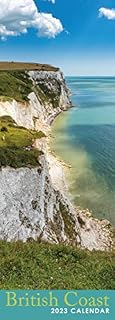 2023 British Coastlines Slim Hanging Wall Calendar. No plastic. Britain, Photography, Coasts, Seaside, Sea, Beach, Planner, Organiser, Home, Family, Schedule, Agenda, Gift