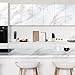 rabbitgoo Marble Contact Paper for Countertops, Self Adhesive Peel and Stick Wallpaper, Removable Kitchen Counter Top Contact Paper for Old Furniture, Gold Matte Granite, 17.5 x 78.7 Inch