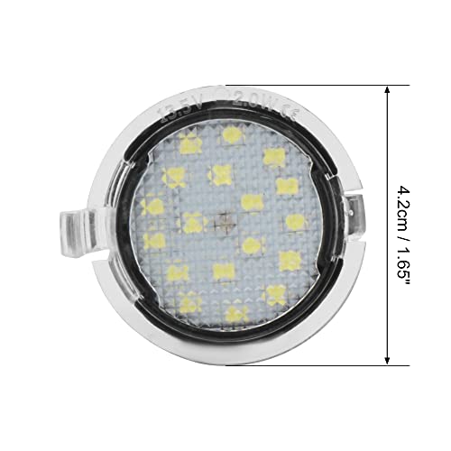 Par de luces LED blancas para espejo lateral de auto miniatura 5