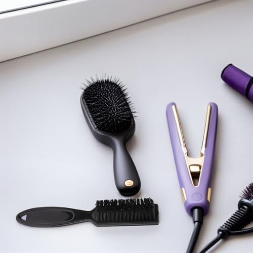Kit coiffure professionnel 5 pièces avec cape noire et peignes - 4