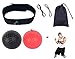 Balle de Combat avec Bandeau de Tête, Boxing Reflex Ball, Ballon d'entraînement de Boxe, pour Les Réactions de d’entraînement s’améliorent Fight Vitesse La Coordination Main-œil