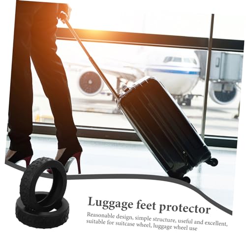 8pcs Silicone Luggage Wheel Covers Suitcase Caster Covers Travel Luggage Wheel Protectors4