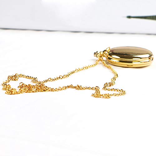 Alladaga Set Of 2 Classic Pocket Watch With Chain For Men And Women (Gold Gold) #TOP5