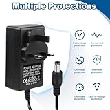 12V 3A Power Supply Adapter for CCTV Security Camera, LED Strip Light, Router, ADSL Cat, LCD Monitor, DVD, TV Box, Audio/Video, 36W AC/DC Power Cable, Wall Charger with 5.5X2.1mm Jack, 1.2M Converter - Image 4