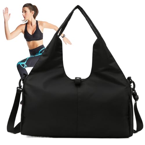 ヨガトートバッグ,シューズ収納付き エクササイズ バッグ,ヨガマット ケース | 女性・学生・教師・フィットネス愛好家・ホームジム・アウトドア・スタジオ・ビーチ・通勤用