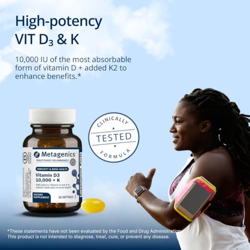 Metagenics Vitamin D3 10,000 + K Softgels