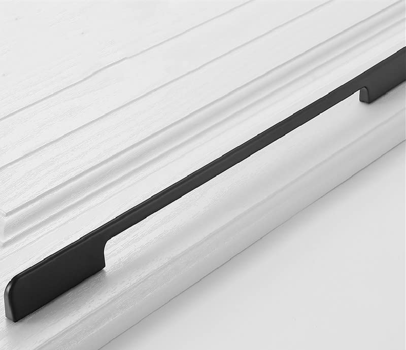 Shozafia 5 Pack Kitchen Cabinet Handles, Solid Black Drawer Pulls, Long Cabinet Hardware for Dresser Furniture (39.37 inch)