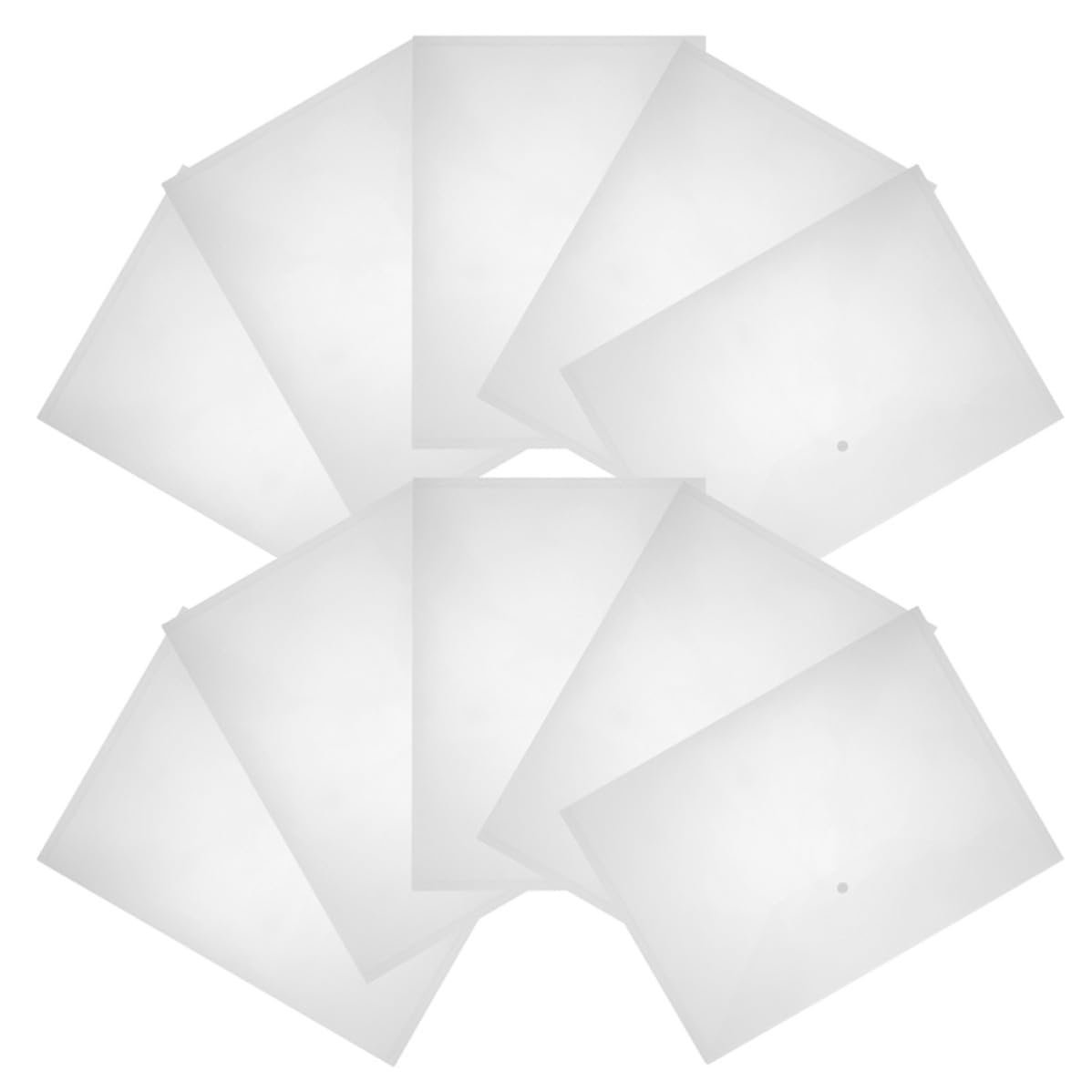 20 Carpetas de archivos transparentes con botones de PP para oficina 8