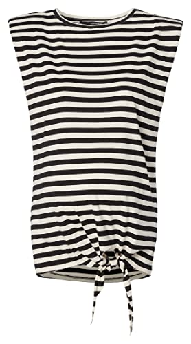 T-shirt sans manches rayé femme avec épaulettes chic SUPERMOM