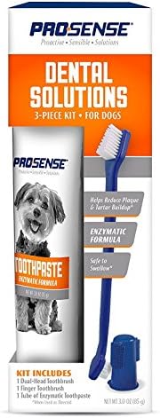 ProSense Pro-Sense Dental Solutions for Dogs, Enzymatic Formula, 3-Piece Kit