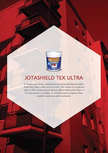 Image of Jotun Jotashield Tex Ultra Premium Acrylic Tile Paint for Long-Lasting, High-Sheen Roof Protection - 20L (White)