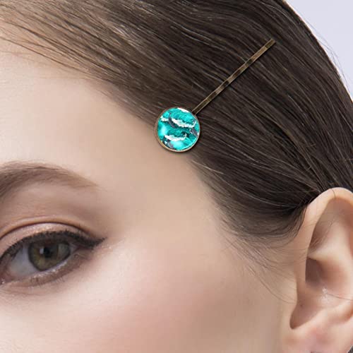 Épingles à cheveux vagues de mer vert pour coiffure été - 5
