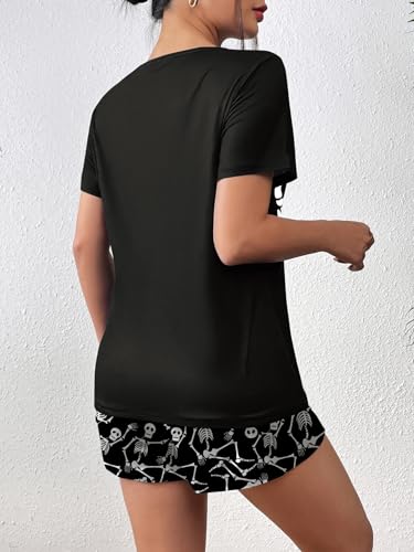 Image of Ekouaer Women's Pajama Sets Short Sleeve Pjs 2 Piece Top and Shorts Sleepwear Comfy Soft Lounge Sets with Pockets