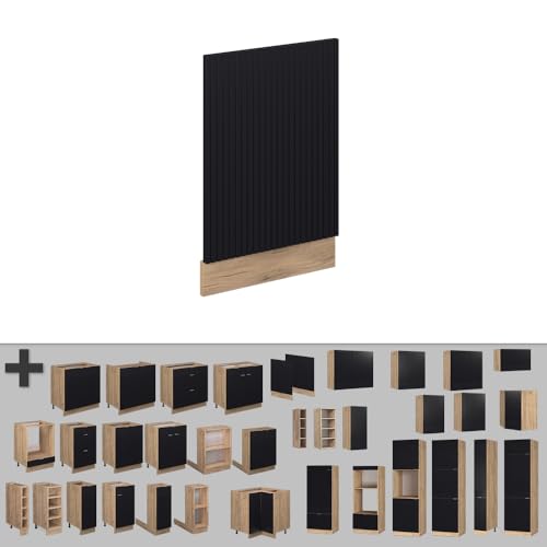 Vicco Pannello Frontale Nero A Righe 45 Cm , Pl Rovere - 6