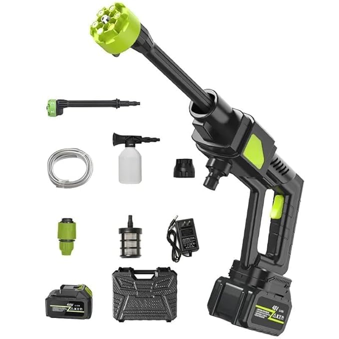See full amazon price history chart for FAB INNOVATIONS High Pressure Washer Gun | 970 PSI Cordless High Power, 48V Rechargeable Battery Powered, 6-in-1 Nozzle Handheld for Car, Bike, Home, Floor Cleaning & Gardening FAB INNOVATIONS High Pressure Washer Gun | 970 PSI Cordless High Power, 48V Rechargeable Battery Powered, 6-in-1 Nozzle Handheld for Car, Bike, Home, Floor Cleaning & Gardening (B0DBL6NR1G) Amazon Price History, Amazon Price Tracker