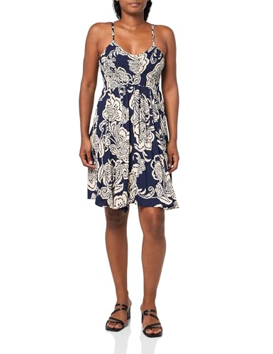 Image of Angie Women's Angie Women's Printed Deep V Smocked Bodice Dress