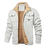 Genérico Chaqueta Hombre Invierno Tallas Grandes Bomber Softshell Termica Chaqueta Hombre Esqui Parka Polar con Capucha Nieve Sudadera Ski Invierno Rebajas 2#Blanco XXL