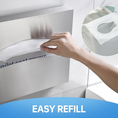 Image of Gorlary 2 Pack Commercial Toilet Seat Cover Dispenser Wall Mount