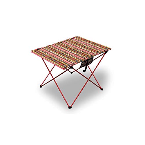TEmkin Mesa Plegable portátil para Acampar, Muebles de Exterior, mesas de Ordenador, Escritorio Plegable Ligero, Picnic, aleación de Aluminio