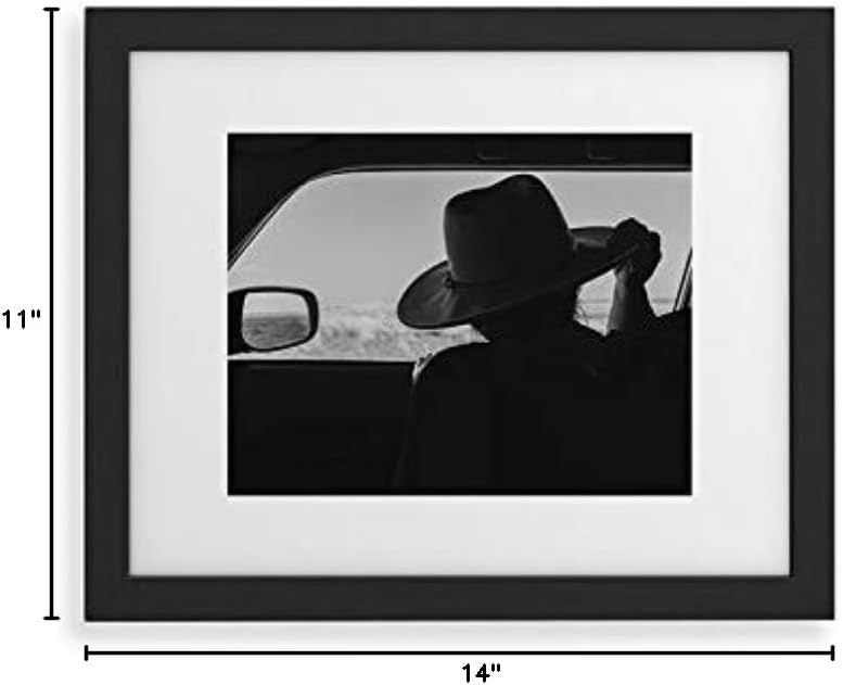 Deny Designs Bethany Young Framed Art Print, Black Classic (11" x 14"), West Texas Explorer