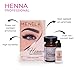 MENELA Eyebrow Henna Tint Kit - Dark Brown Brow Color with Bamboo Extract - Natural Look, Easy Application - 2.5g Henna + 15ml Fixer - Ammonia-Free, Vegan, Cruelty-Free