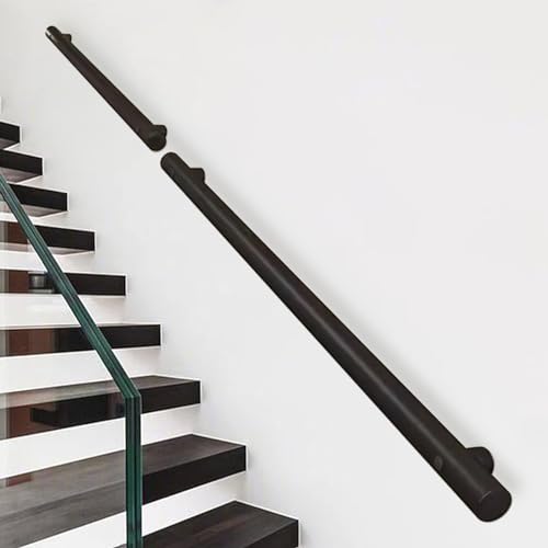 Main courante escalier inox de 3,3 à 15 pieds avec kit de support mural complet