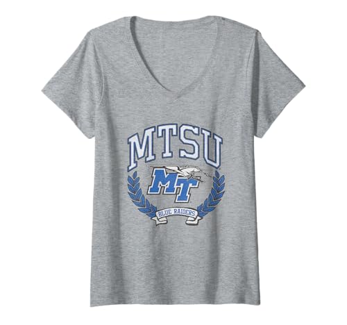 Womens Middle Tennessee State Blue Raiders Victory Vintage V-Neck T-Shirt