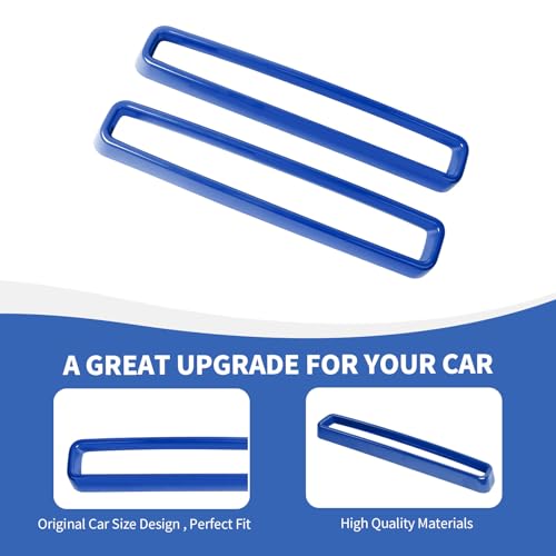 Image of RAZPOY Front Grille Inserts Grill Guard Compatible with 2015-2024 Dodge Challenger Exterior Accessories, Blue