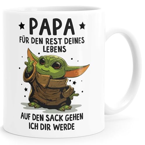 MoonWorks Kaffee-Tasse Papa Sprüche Geschenk Vatertag Lustig Motiv Baby-...