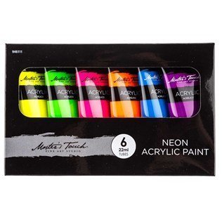 CraftyCrocodileNeon Acrylic Paint Set From The
