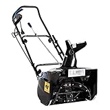 Snow Joe Ultra 15-Amp Corded Electric Snow Blower, 18" Single-Stage Clearing Path w/Halogen Headlight, Steel Auger, 180° Adjustable Chute & Clean-Out Tool – Ideal for Driveways & Walkways, SJ623E