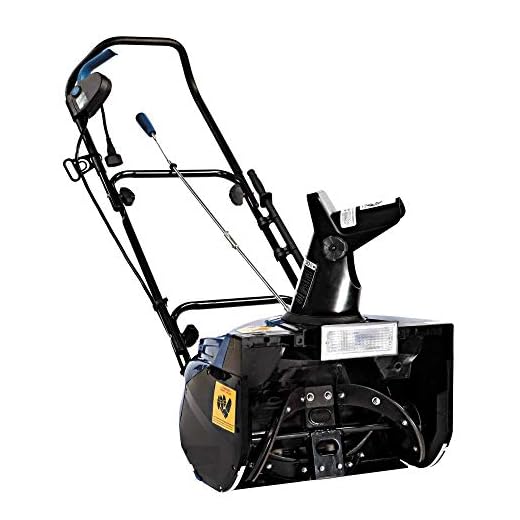 Snow Joe SJ623E 18-Inch 15-Amp Electric Single Stage Snow Thrower w/Headlights, Blue Clearing Width, Motor