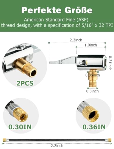 Mellbree Autoventil Adapter, Valve Adapter für Bosch Elektrische Luftpumpe – Ansicht 6