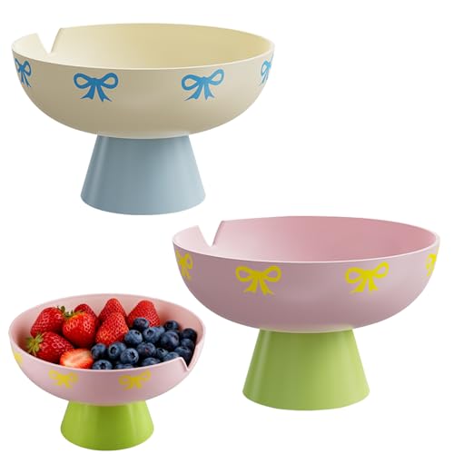 duisoad 2 Pezzi Cesto per Frutta Fruttiera Cesto per Cucina, Tavolo da Pranzo, Hotel, Matrimonio, Festa, Acqua Staccabile e Filtrata