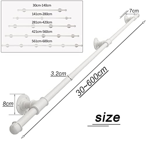 Rambarde en métal blanc en fer forgé haut de gamme pour intérieur - 3