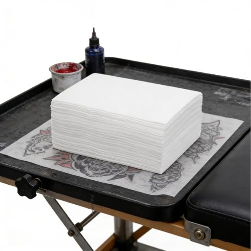 Tapis de manucure jetable blanc coussin absorbant les éclaboussures et poussières