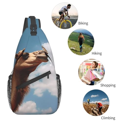 Sling Bag para Hombre y Mujer Negro miniatura 5