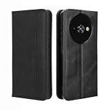 GOKEN Cover per Oukitel C59 / C59 Pro - Portafoglio in Pelle Sintetica con Calamita, Silicone Interno Antiurto, Custodia Libro Flip Magnetica con Slot per Carte e Stand -Nero