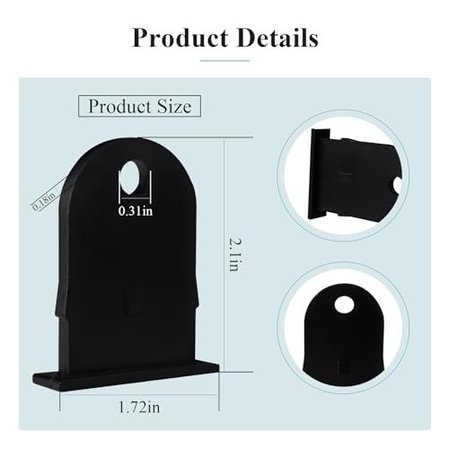 Ctuoptuo Outdoor Resin Shed Hasp Latch, Bolt Latch, Replacement for The Rubbermaid Outdoor Resin Shed Hasp Latch, Black Solid Core Plastic 1 Pcs - Image 7