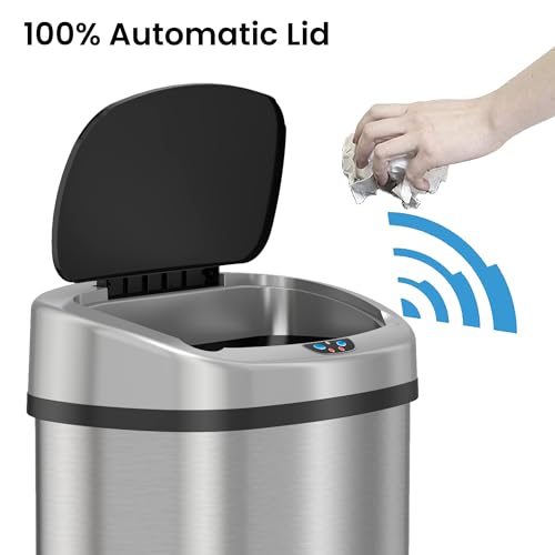 SensorCan Caneca de Basura Sensor 50 Litros Acero miniatura 2