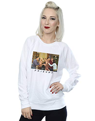 Absolute Cult Friends Women's Group Photo Apartment Sweatshirt White XX-Large