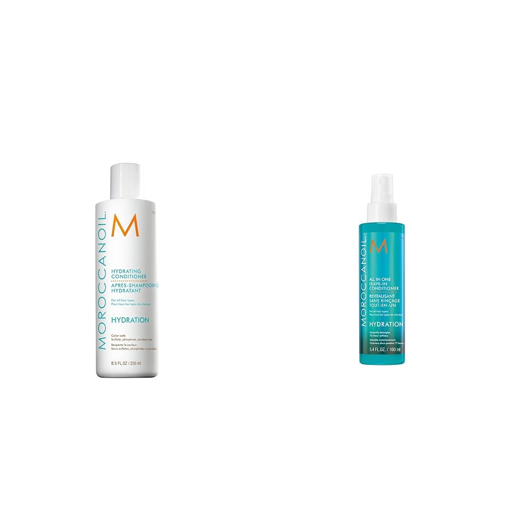 Moroccanoil Acondicionador Completo Sin Aclarado & Acondicionador Hidratante, 250ml/8.5 fl. Oz