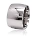 De Lelu Mens Womens Stainless Steel Wide Wedding Ring Band 15MM, Size 9