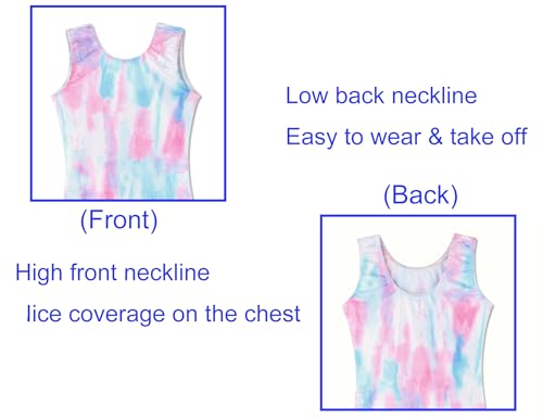 Image of Domusgo Gymnastics Leotards for Girls Sparkly One Piece Biketard Size 1-10Y
